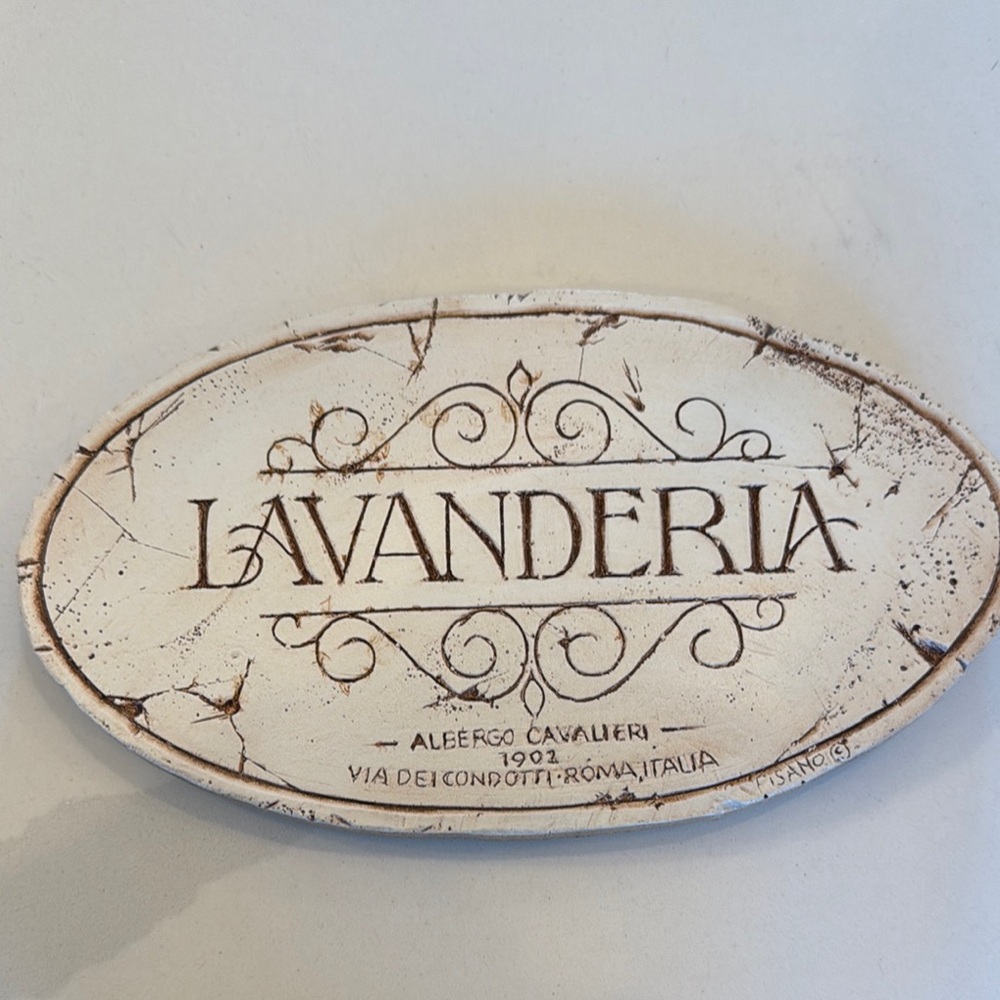 Lavanderia Decorative Plaque